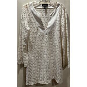INC international concepts White Tunic Top Size L